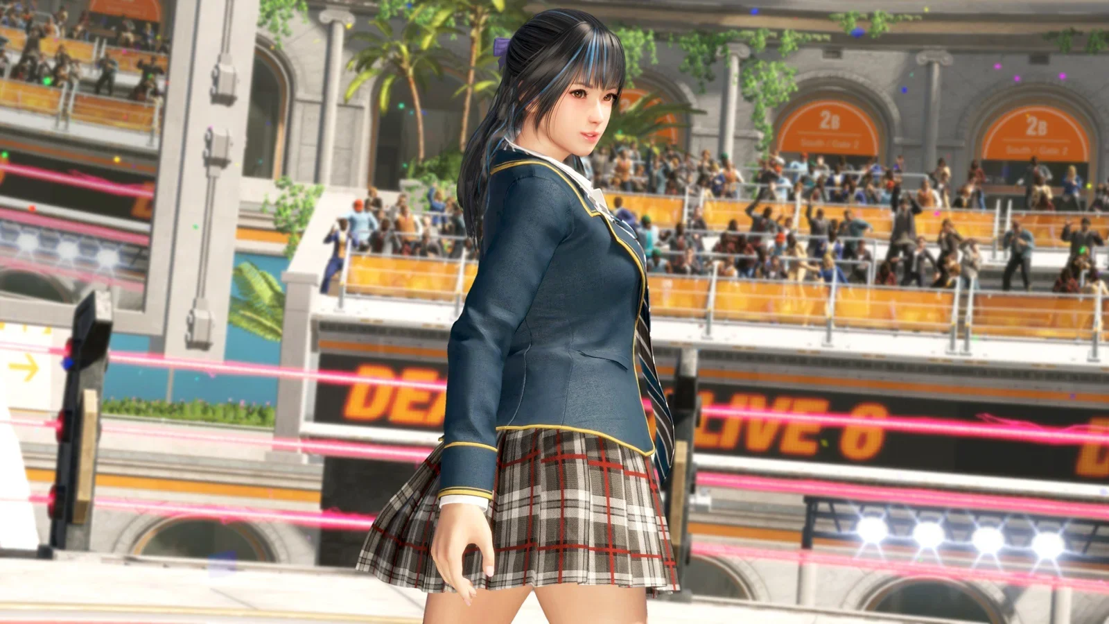 Minato em Dead or Alive: personagem olhando sobre o ombro.